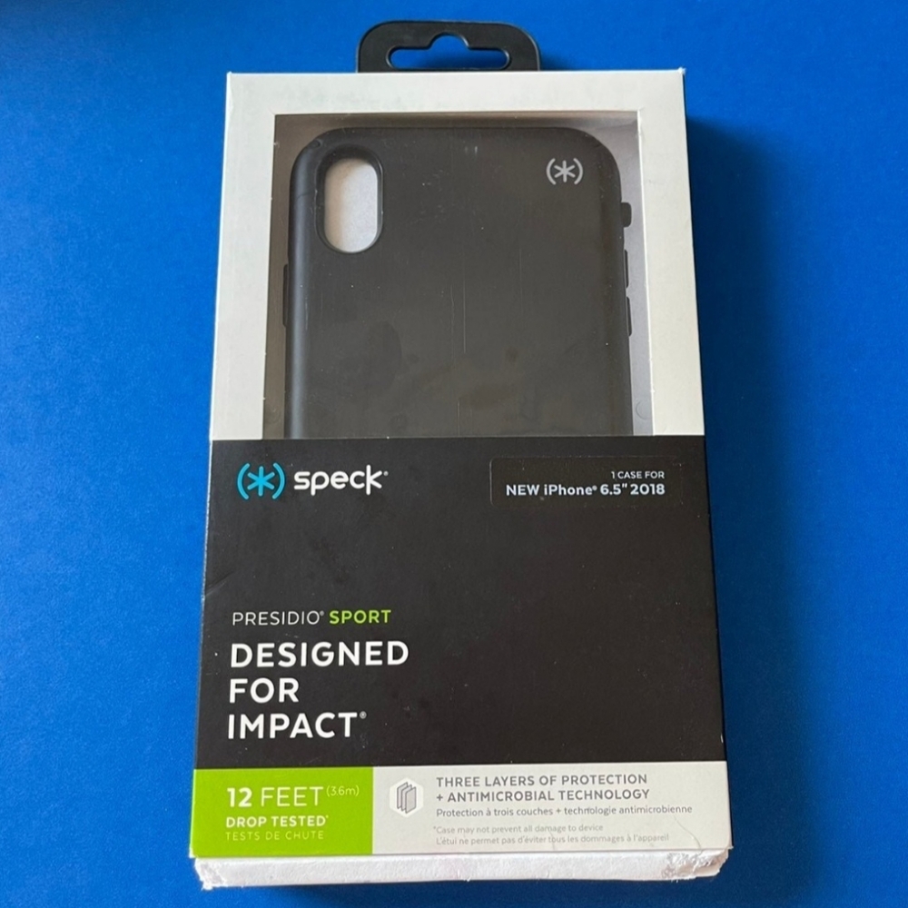 iPhone XS Max - Speck Presidio Sport Case (BLACK)